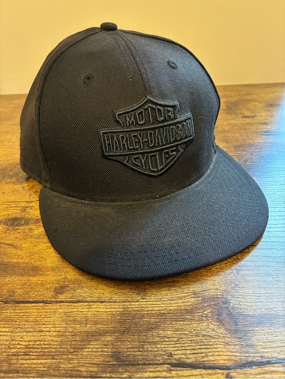 Harley-Davidson All-Black Embroidered Shield Cap